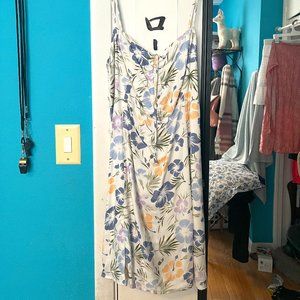 white floral dress